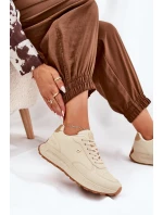 Dámské sportovní boty Big Star HI-POLY SYSTEM – béžové