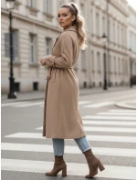 Dámský oversize kabát CAMELLYN dlouhý camel FashionStreet NY0743 Dámský oversize kabát CAMELLYN dlouhý camel FashionStreet NY0743