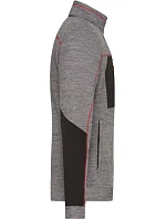 Daiber JN 1818 Pánská pletená fleecová bunda 02.1818 carbon melange/black/red Daiber JN 1818 Pánská pletená fleecová bunda 02.1818 carbon melange/black/red