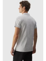 Pánské Polo Tričko Regular S Logem 4F Šedé 4FWMM00TPTSM316-27M