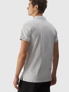 Pánské Polo Tričko Regular S Logem 4F Šedé 4FWMM00TPTSM316-27M