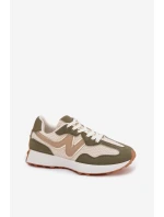 Dámské sportovní boty na platformě Zelená Janelora