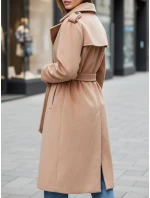 Dámský zimní kabát klasický velbloudí trenčkot FashionStreet NY0763z