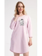 Dámské domácí šaty s tříčtvrtečním rukávem Oslík