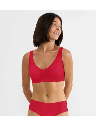 Podprsenka bez kostic sloggi ZERO Feel 2.0 Bralette červená - SLOGGI Podprsenka bez kostic sloggi ZERO Feel 2.0 Bralette červená - SLOGGI