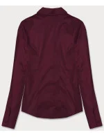 Klasická dámská košile ve vínové bordó barvě (HH039-6)