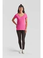 Fruit of the Loom Lady-Fit Iconic 150 V-Neck T Dámské tričko s výstřihem do V 16.1444 white Fruit of the Loom Lady-Fit Iconic 150 V-Neck T Dámské tričko s výstřihem do V 16.1444 white