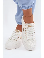 Dámské tenisky s krajkou Lee Cooper LCW-26-02-4060 Bílé