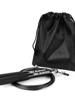 Hliníkové švihadlo s ocelovým lankem DBX Pro Black + pouzdro