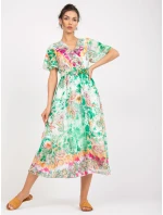 Šaty DHJ SK 15967 1.01P bílá zelená