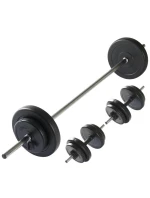 NASTAVITELNÁ SADA ČINEK VIRTUFIT - SADA ČINEK - 30,5 KG - ČERNÁ