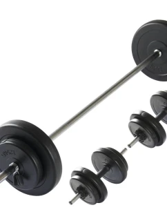 NASTAVITELNÁ SADA ČINEK VIRTUFIT - SADA ČINEK - 30,5 KG - ČERNÁ