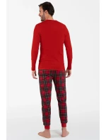 Italská móda Narwik long length sp. barva:červená/potisk