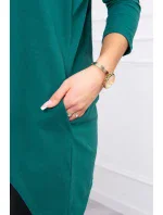 Mikina s potiskem křídel zelená