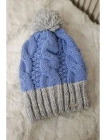 Paris fleecová čepice K212 modrá+šedá Paris fleecová čepice K212 modrá+šedá