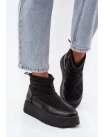 Dámské zateplené sněhule na platformě Tahlira – černé Dámské zateplené sněhule na platformě Tahlira – černé