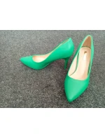 Dámské lodičky na jehlovém podpatku B-831 Zelená - Bellucci Dámské lodičky na jehlovém podpatku B-831 Zelená - Bellucci
