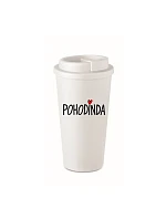 POHODINDA - bílý termohrnek 475 ml
