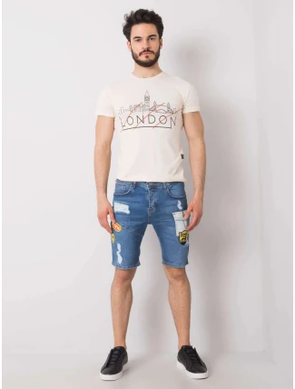 Džínové šortky MH SN 3012 58P modré - FPrice