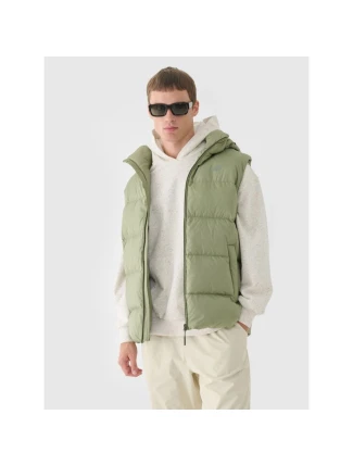 Pánské péřové tričko bez rukávů s přírodní výplní 4F 4FWAW24TVJAM148-43S