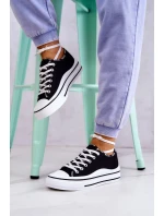 Dámské zavazováním tenisky Černá Menifee Dámské zavazováním tenisky Černá Menifee