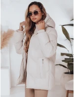 Dámská zimní bunda SALVONA světle béžová prošívaná FashionStreet TY5004
