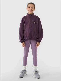 Dívčí mikina bez kapuce 4F 4FJRSS25TSWSF2058-50S