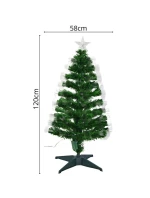 DEKORATIVNÍ VÁNOČNÍ STROMEK Z OPTICKÝCH VLÁKEN TEPLÁ BÍLÁ 120CM