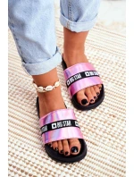 Dámské Nazouváky Big Star Růžové Holo GG274A008