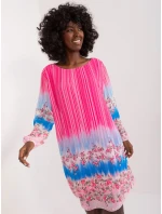 DHJ SK N8524 šaty.14X tmavě růžová