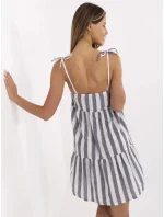 Šaty LK SK 507684.14 tmavě modrá a bílá