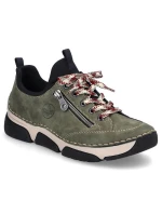 Pohodlná polobotka Rieker W RKR610 zelená