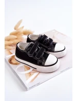 Dětské tenisky na suchý zip Černá Bernie Dětské tenisky na suchý zip Černá Bernie