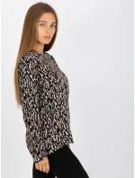 Halenka D73771M10971AEN černá a béžová