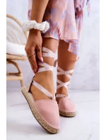 Dámské elegantní espadrilky Big Star - světle růžové