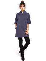 Dámská tunika B043 tmavě modrá - BEwear Dámská tunika B043 tmavě modrá - BEwear