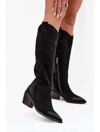 Kozačky na podpatku  model 221160 Step in style