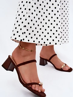 Klapky na podpatku model 228794 Step in style