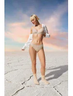 Dámská podprsenka GO Ribbed R Bralette - GRAY - sv. béžová M013 - SLOGGI