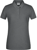Daiber 8009 Dámské piqué polo z bio bavlny 02.8009 black heather Daiber 8009 Dámské piqué polo z bio bavlny 02.8009 black heather