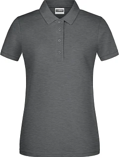 Daiber 8009 Dámské piqué polo z bio bavlny 02.8009 black heather