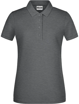 Daiber 8009 Dámské piqué polo z bio bavlny 02.8009 black heather Daiber 8009 Dámské piqué polo z bio bavlny 02.8009 black heather