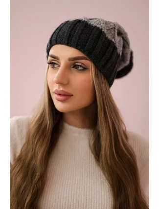 Milano fleecová čepice K203 světle šedá+grafitová Milano fleecová čepice K203 světle šedá+grafitová