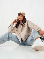 Dámská džínová bunda LUISE béžová FashionStreet TY4125