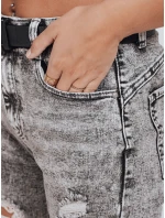 Dámské push up džíny s dírami šedé FashionStreet UY2780 Dámské push up džíny s dírami šedé FashionStreet UY2780