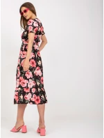 Šaty DHJ SK 7006.48 černá a červená Šaty DHJ SK 7006.48 černá a červená