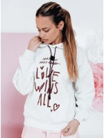 Dámská mikina oversize LOVEWILL šedá FashionStreet BY1468 Dámská mikina oversize LOVEWILL šedá FashionStreet BY1468