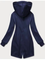 Tmavě modrá vypasovaná dámská mikina (AMG-17)