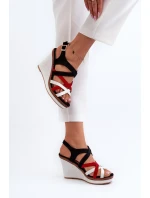 Sandály na Klínu S ramínky námořnická modrá Ellen