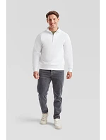 Fruit of the Loom Classic Zip-Neck Sweat Mikina s 1/4 zipem 16.2114 heather grey